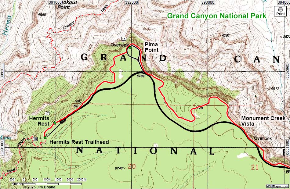rim trail map