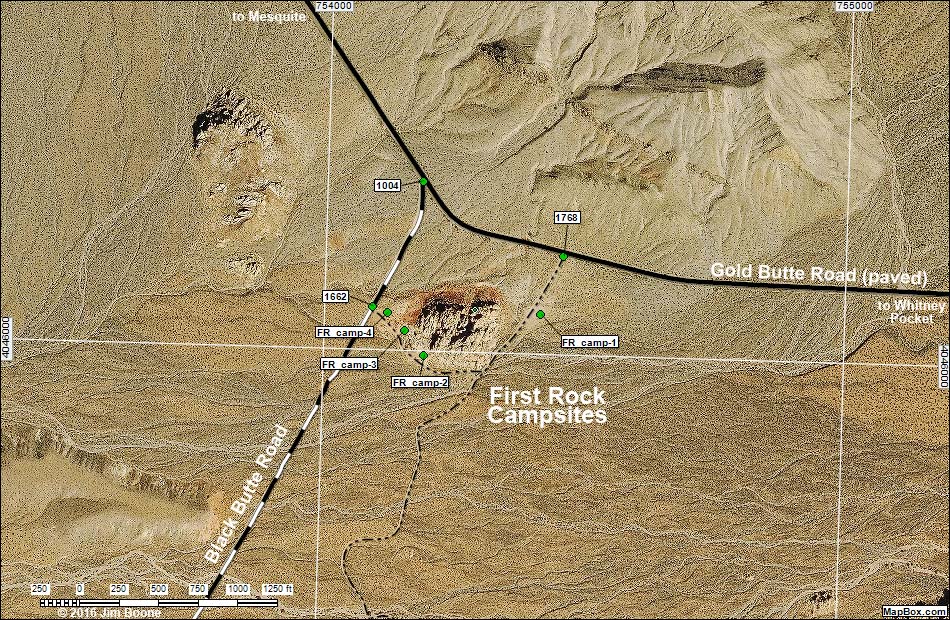 First Rock Camping Map