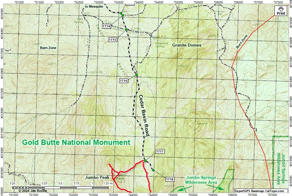 Cedar Basin Road Map