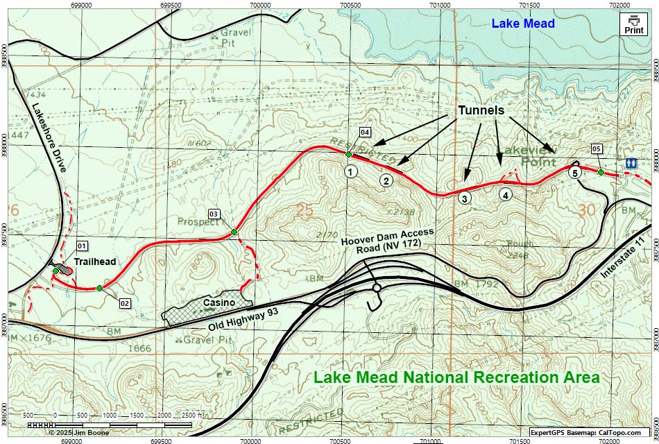 Railroad Trail Map