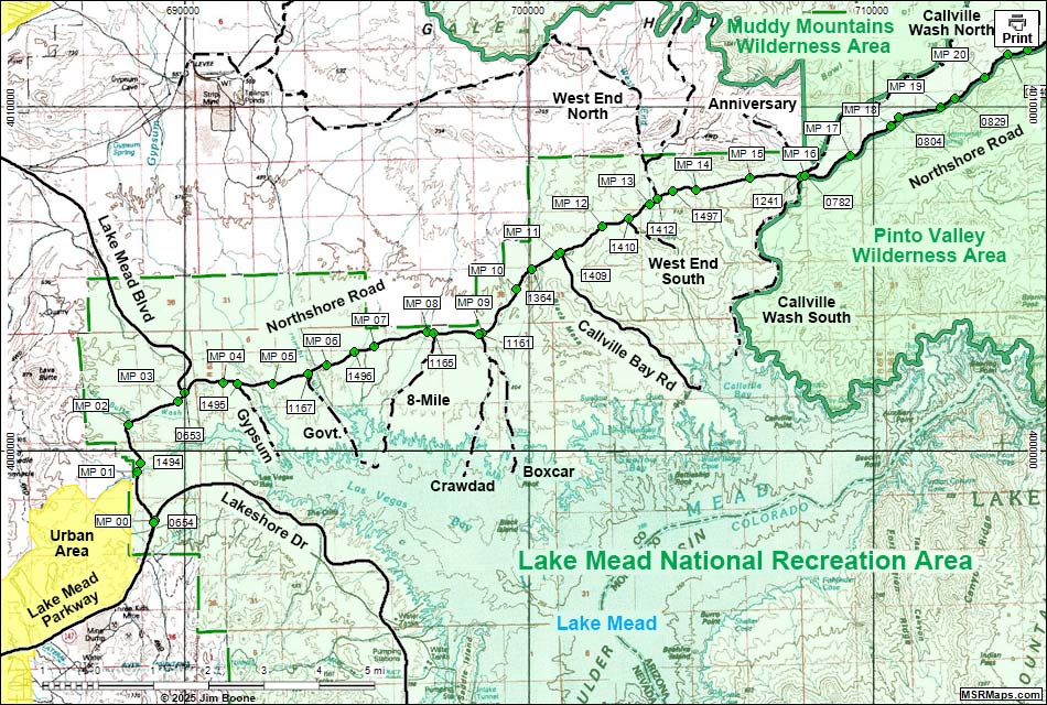 Northshore Road Map
