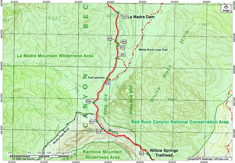 La Madre Mine Map