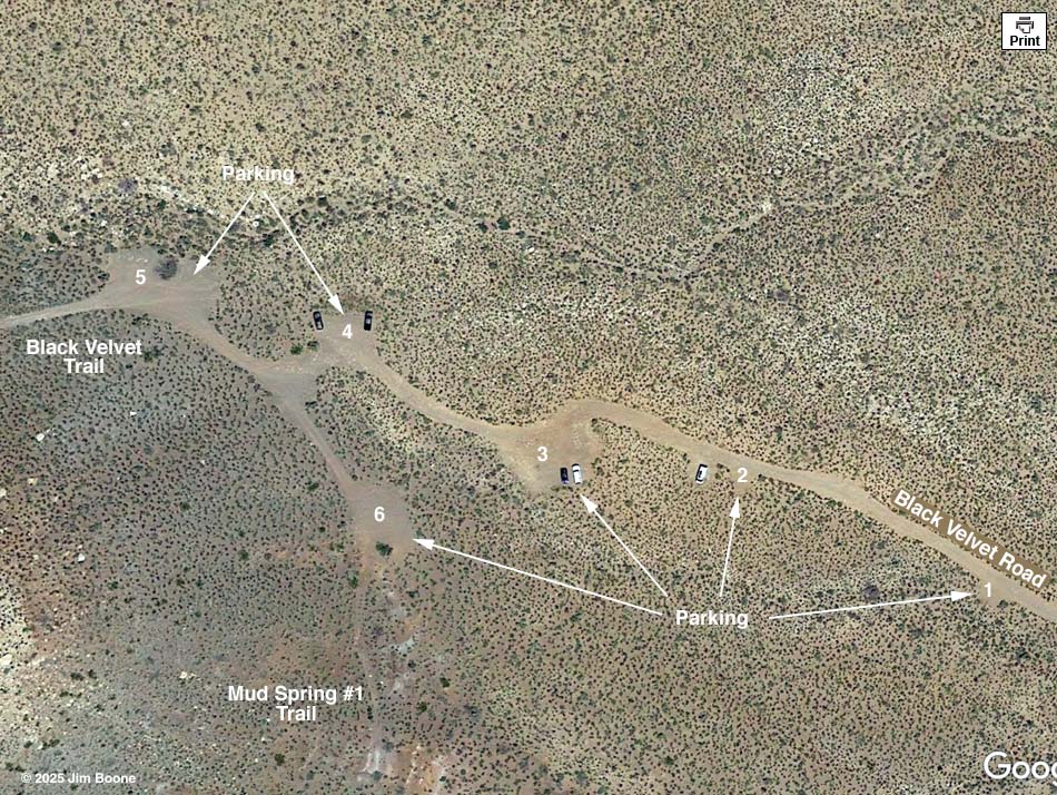 Cottonwood Trailhead Map